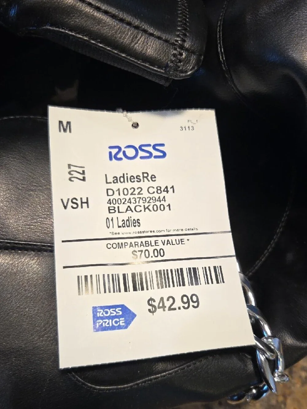 G by Guess Black Over-the-Knee Boots with Chain Accent